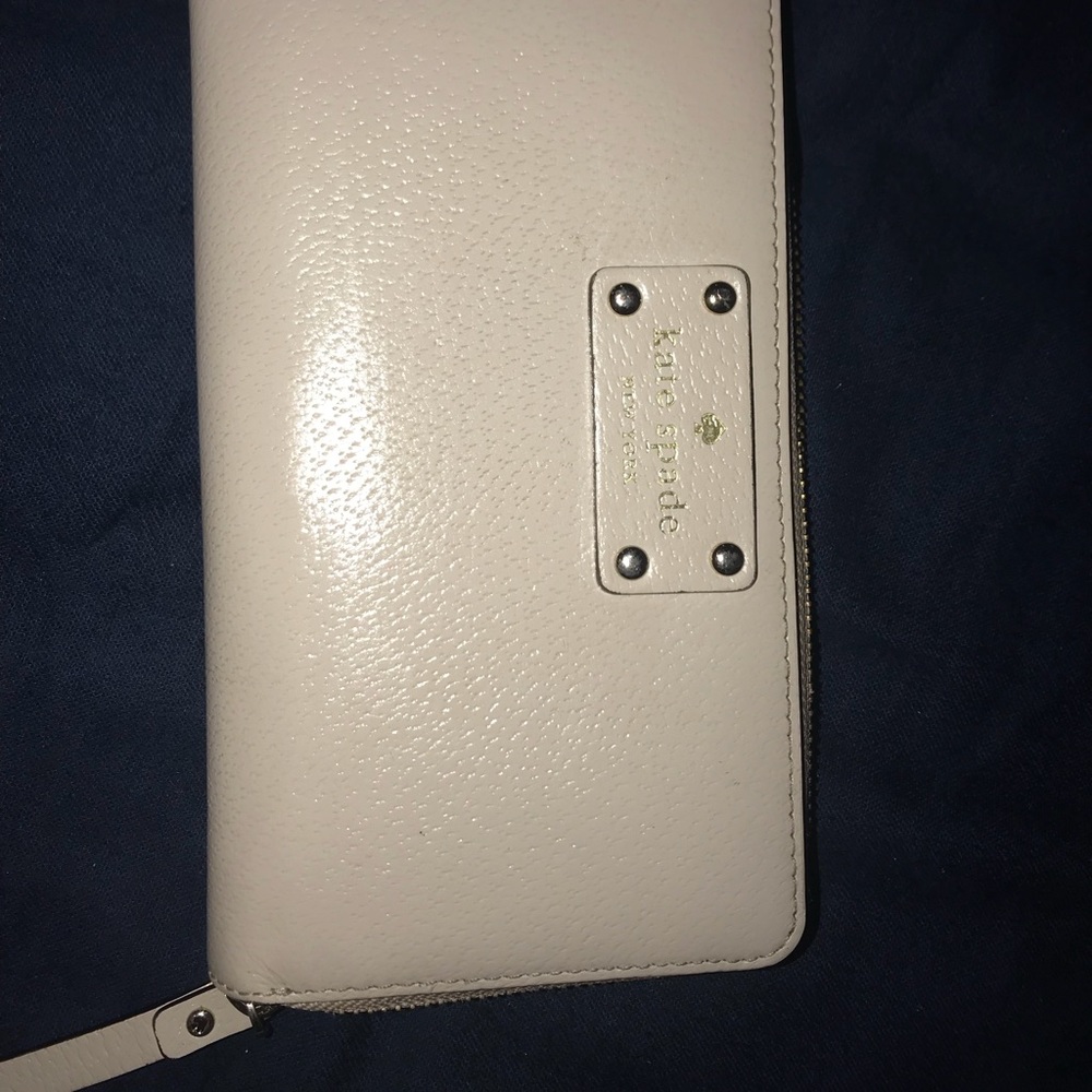 Large Beige Kate Spade Wallet